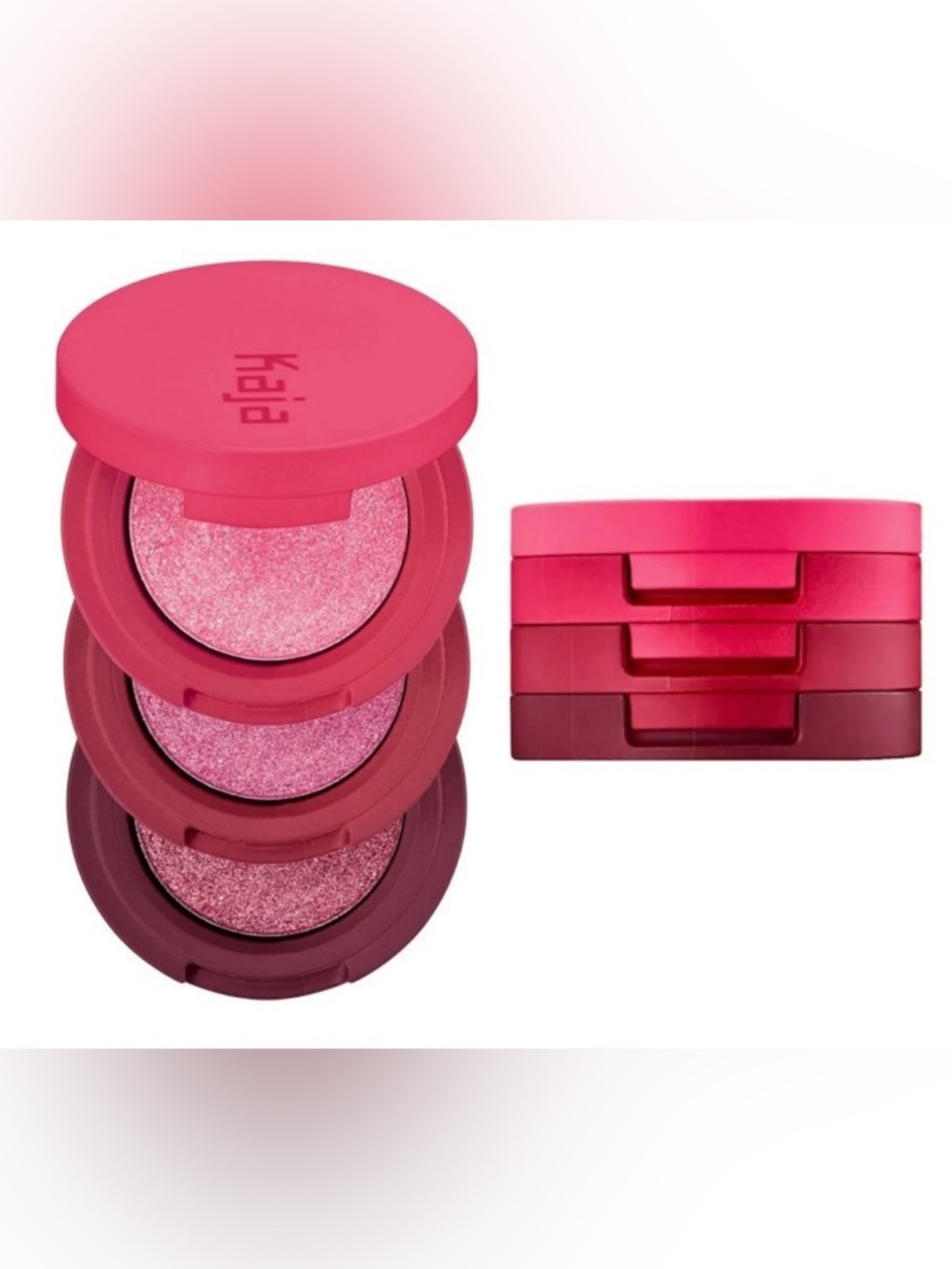 Kaja Beauty Bento‎ Bouncy Eyeshadow Trio Set Sparkling Rose Limited Edition